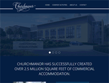 Tablet Screenshot of churchmanor.com